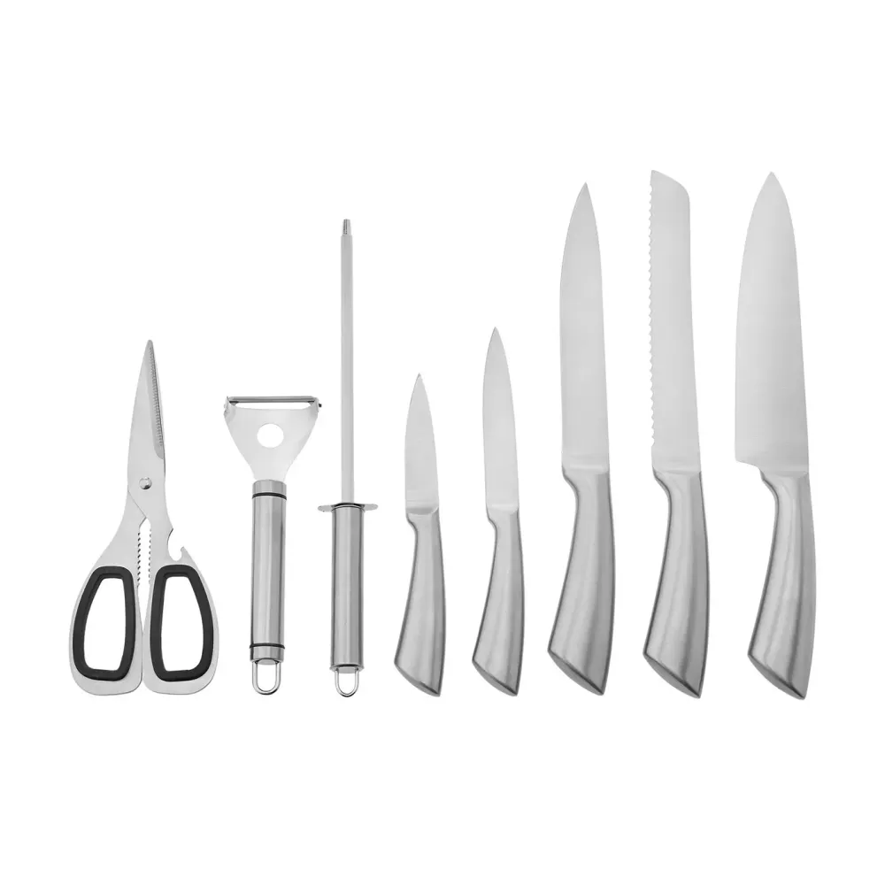 Karaca Master Palm Steel messenset, 9-delig