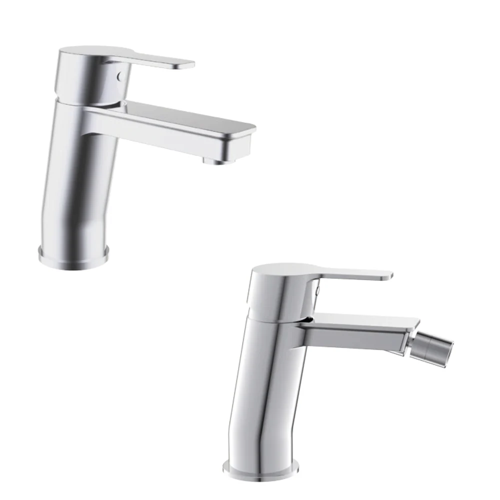 Breeze composition chrome-plated geel koper sink + bidet mixer tap