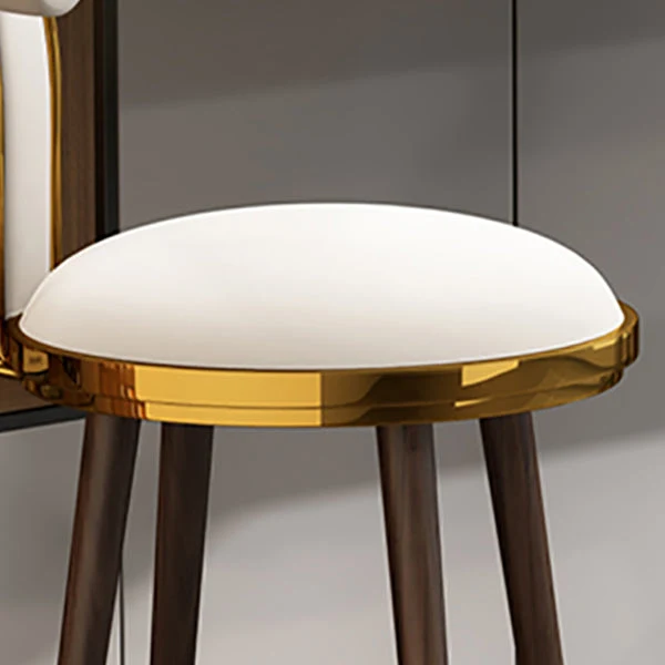 Compleet Tuinset Glam Upholstered Bar Stool Glam Backrest Counter Stool Bristol