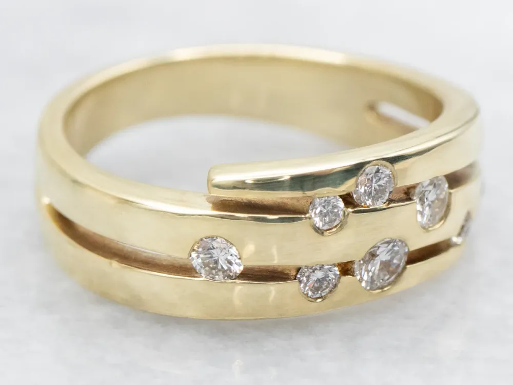 Complete Loungeset Flush Set Scattered Diamond Wrap Band