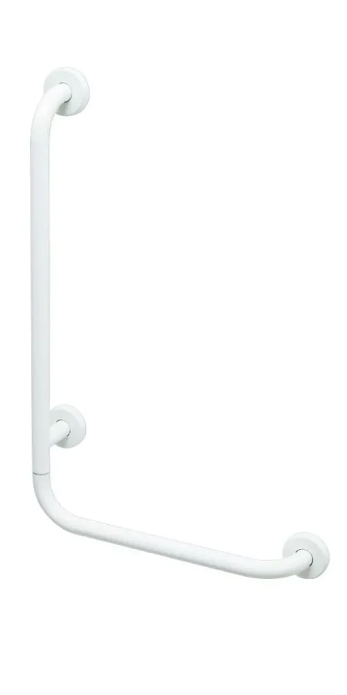 Gedy 90° Support Elderly and Disabled, Galvanized Staalsoort. Left Support - White