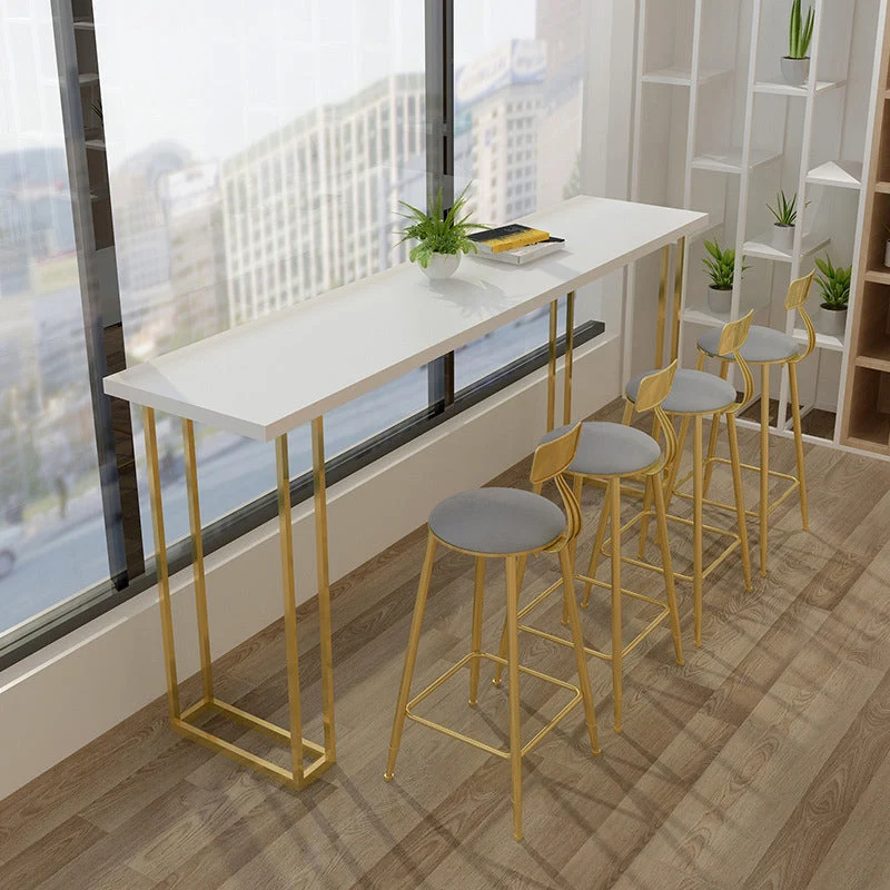 Glam Style Rectangle Counter Set 1/5 Pieces Uni Wood Bistro Set met UV-bescherming | Snel geleverd