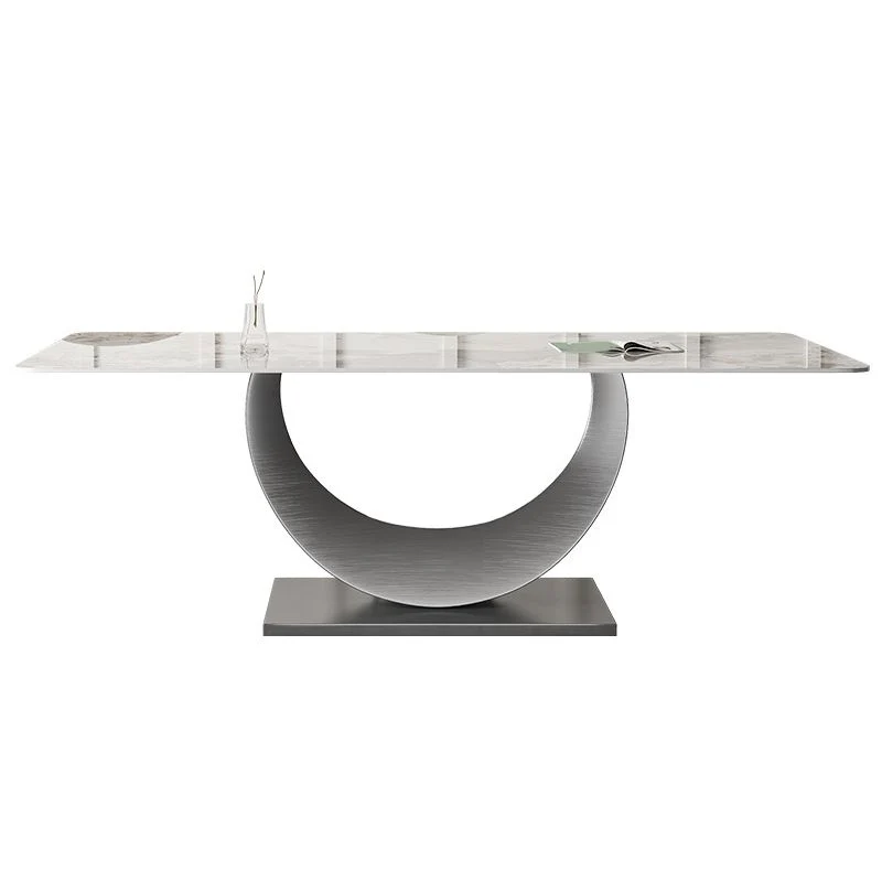 Met Eettafel Designer Style Sintered Stone Top Dining Set Rectangle 1/2/3/4/5/7 Pieces Dining Table Set