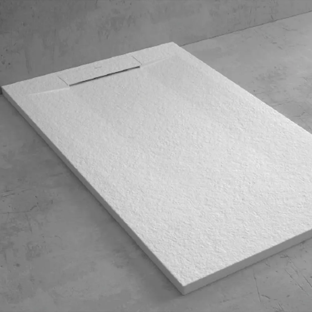 Resin shower tray model Titano 80x140 cm parelmoer stone effect