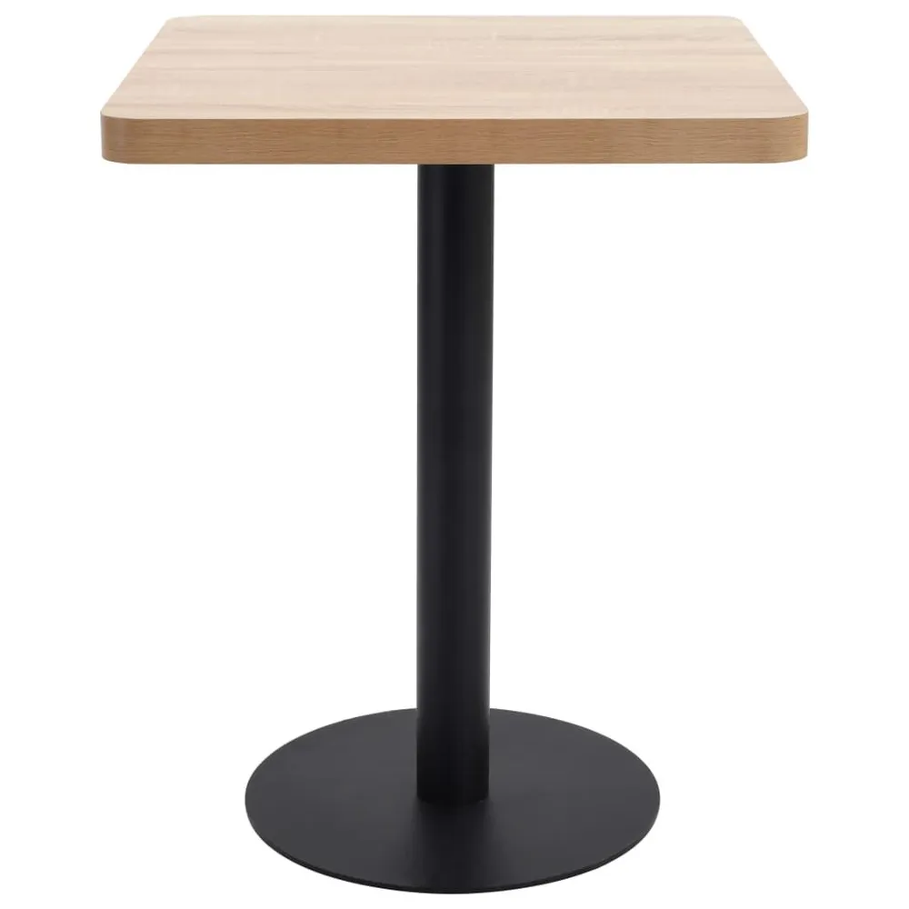 Bistrotafel 60x60 cm MDF lichtbruin