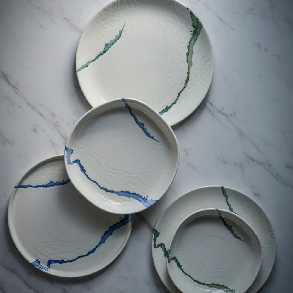 Tide Accents Blue Evolve Coupe Plate 28,8 cm 12/box Churchill