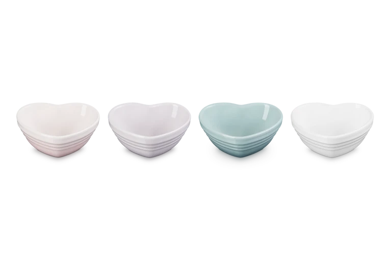 Le Creuset Mini-schaaltjes Hartvorm 4-Delig