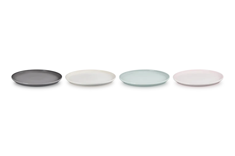 Le Creuset Ontbijtborden 4st. 'Coupe' 22cm