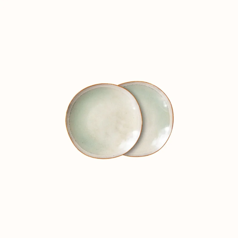70s ceramics side plate mist HKliving