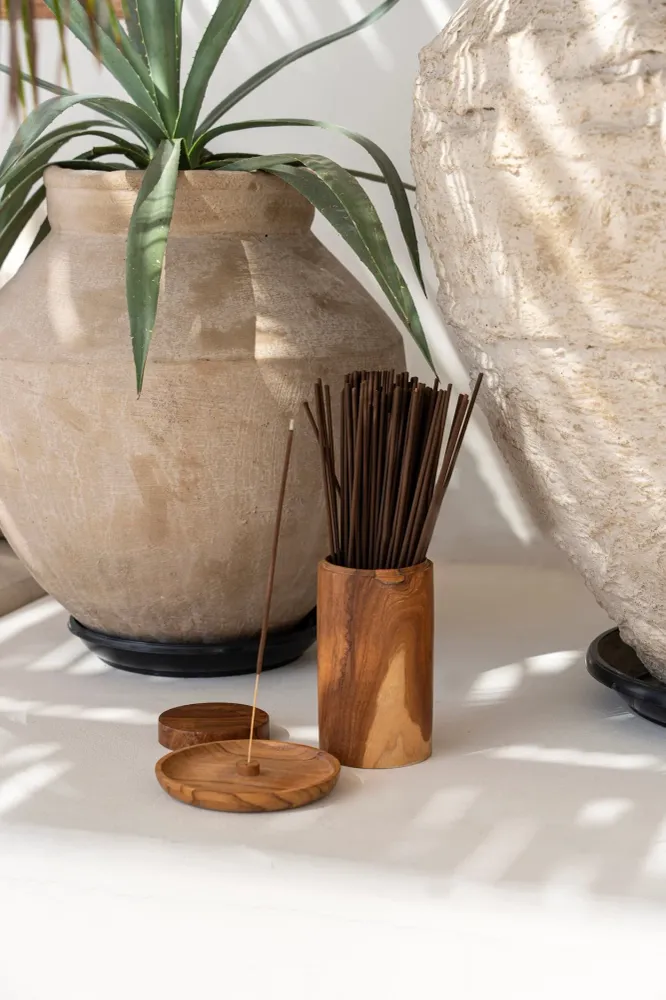 De Teak Root Pot - L