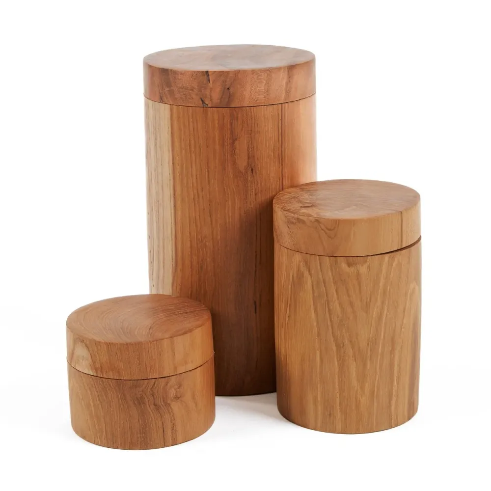De Teak Root Pot - L