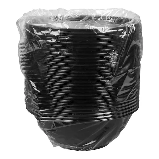 WNA Caterline Pack 80 oz. Black Plastic Bowl-25 Each-1/Case