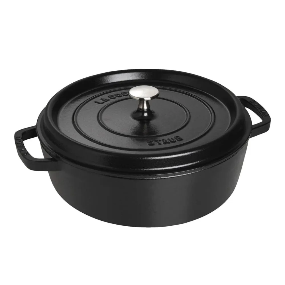 Staub - Lage Cocotte 26 cm Zwart