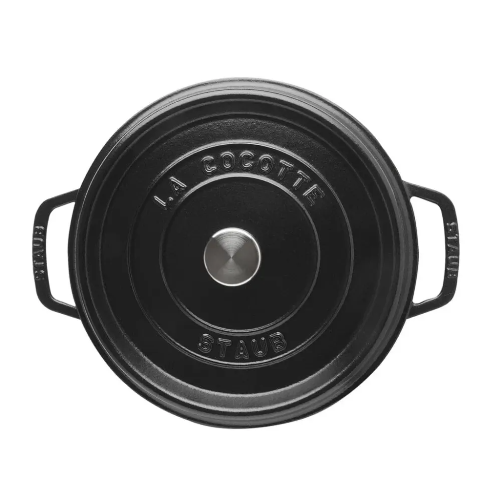 Staub - Lage Cocotte 28 cm Zwart