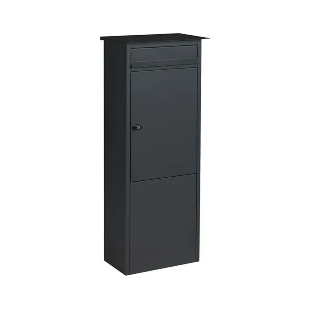 Antiek Messing Practo Garden Brievenbus Frankfurt mat zwart