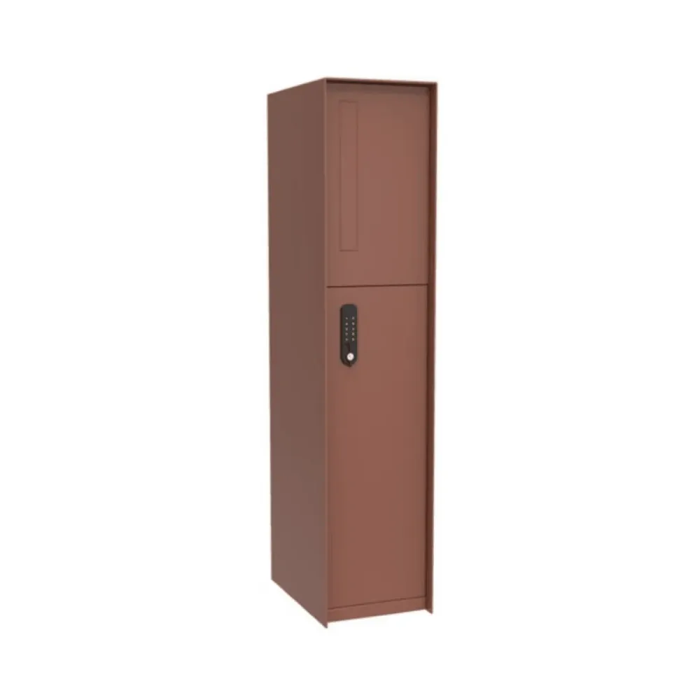 eSafe Fenix Front Pakketbrievenbus Cortenstaal look Zwarte Poedercoating