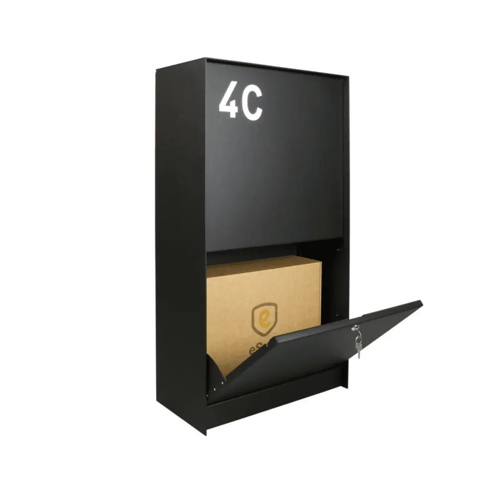 Premium Kwaliteit eSafe Dropbox Medium Pakketbrievenbus Zwart