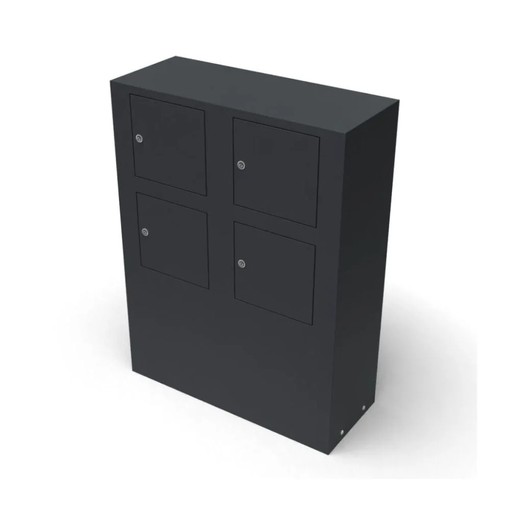 Geroba Brievenbusunit Litru Quattro Staal met Zink Coating