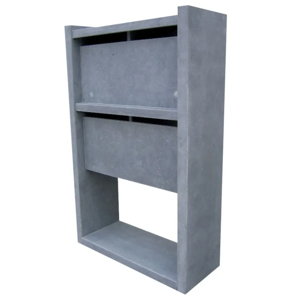 VASP Madrid 4 Box Brievenbusunit - Belgische blauwe hardsteen