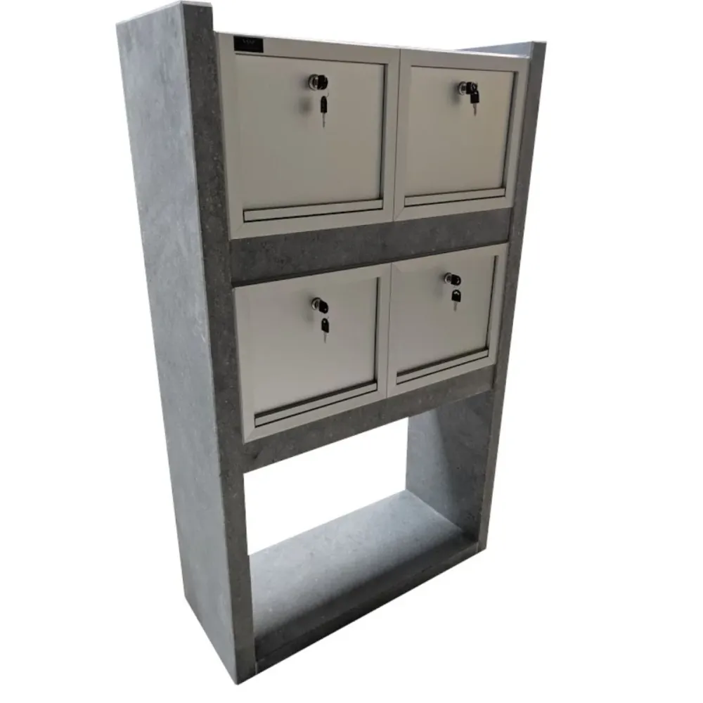 VASP Madrid 4 Box Brievenbusunit - Belgische blauwe hardsteen