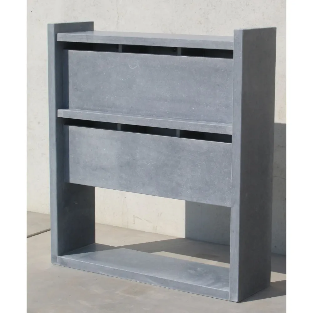 VASP Madrid 6 Box Brievenbusunit - Belgische blauwe hardsteen