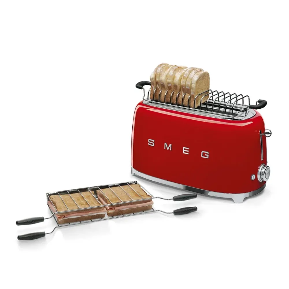 Smeg - Broodroosters | Rood | Jaren 50 | Toaster 2x4