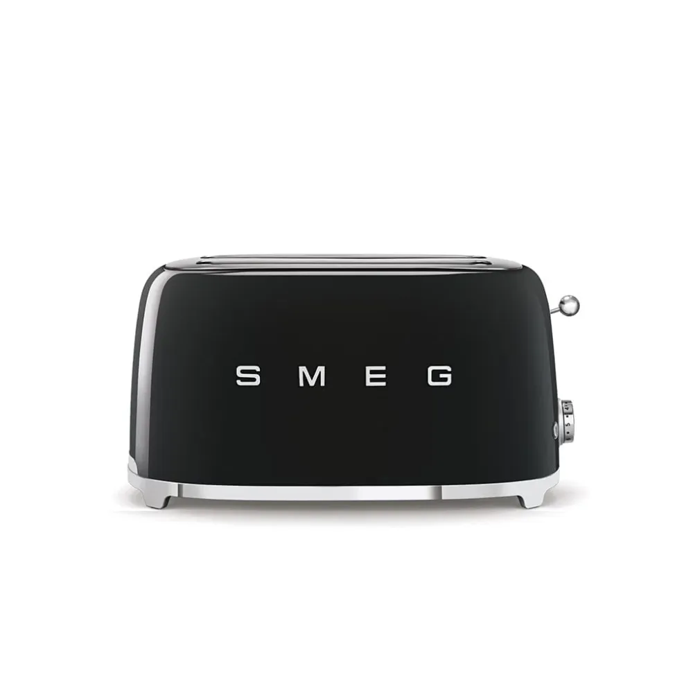 Smeg - Broodroosters | Zwart | Jaren 50 | Toaster 2x4