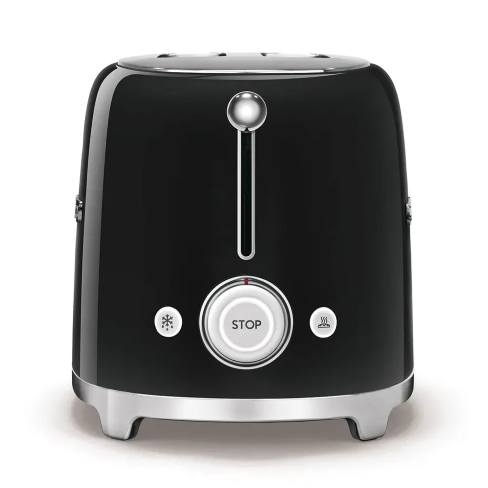 Smeg - Broodroosters | Zwart | Jaren 50 | Toaster 2x4