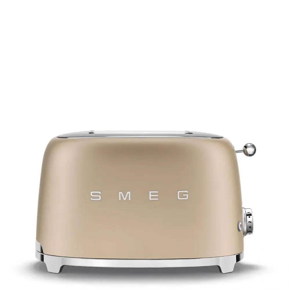Smeg Broodrooster 'Mat Champagne' TSF01CHMEU