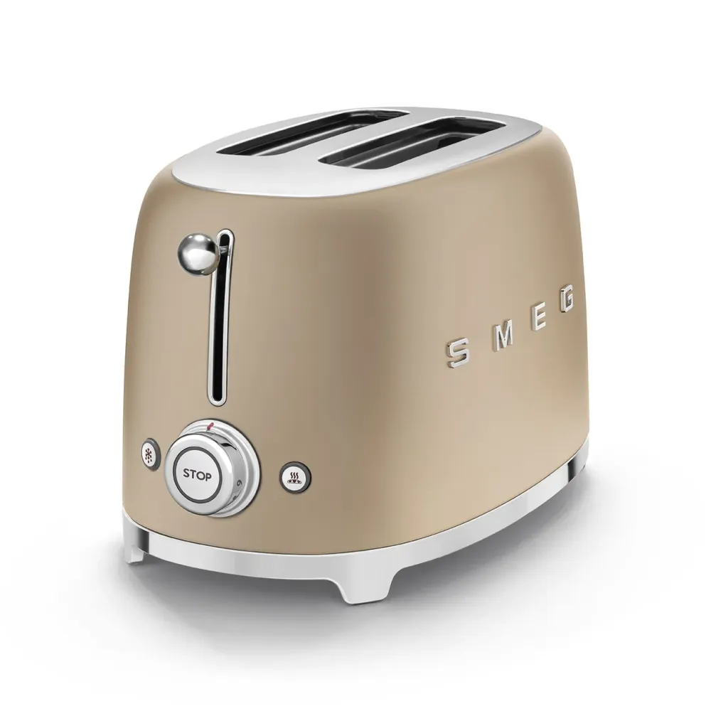 Smeg Broodrooster 'Mat Champagne' TSF01CHMEU