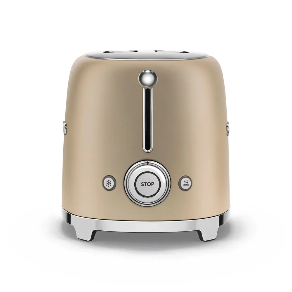 Smeg Broodrooster 'Mat Champagne' TSF01CHMEU