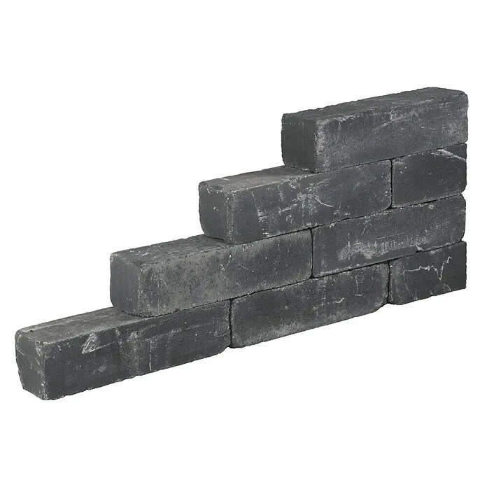 Extra Groot Volume Stapelsteen Getrommel Zwart - Beton, l x b x d: 60 x 15 x 15 cm, Zwart