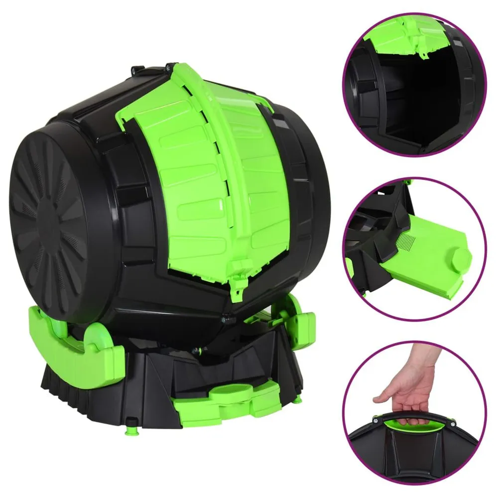 Premium GFT-keur Trommelcomposter 49,5x44,5x57 cm 50 L