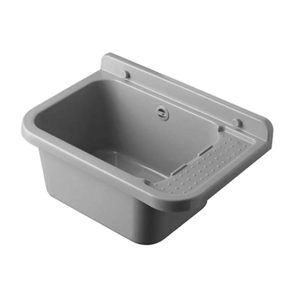 Polypropylene basin 50x34 cm grauw