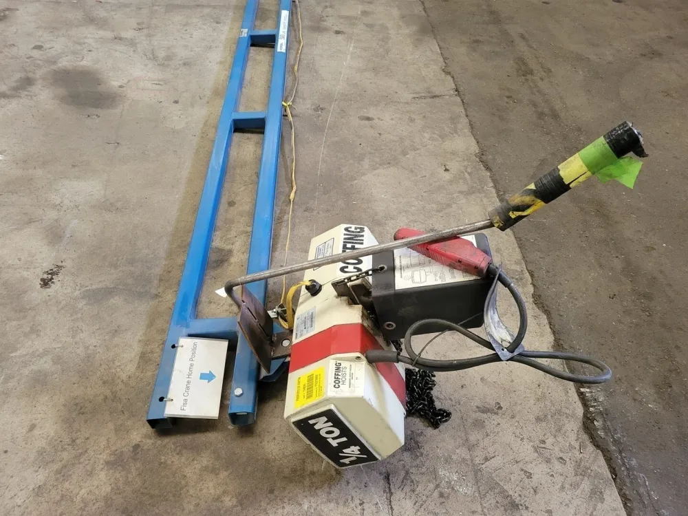1/4 Ton Chain Hoist w/ 14' Free Standing Overhead Crane EC0516-5