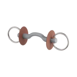 Premium Kwaliteit beris Loose Ring Snaffle Tongue Port, 18 mm, Massief (Rings: 6 cm) No Color 140 mm