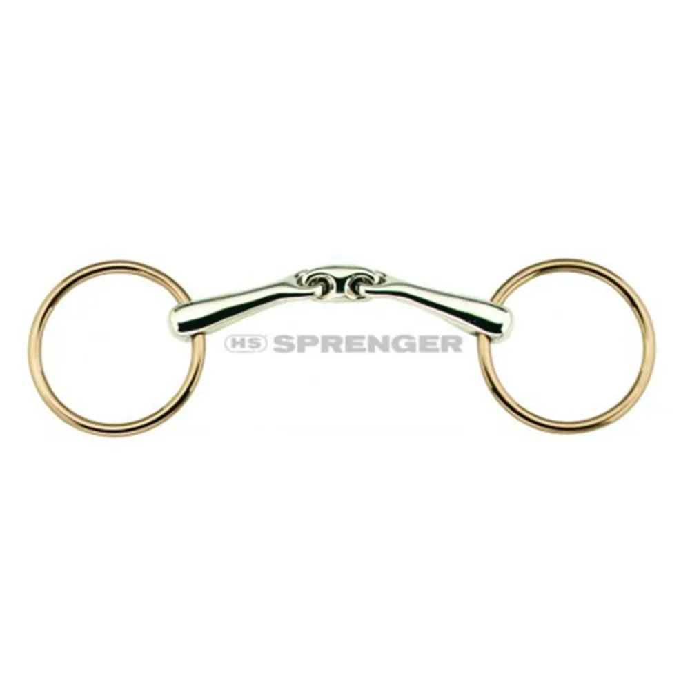 KK ULTRA Sensogan/Aurigan Loose Ring Snaffle, Duo Jt., 21 mm No Color 125 mm
