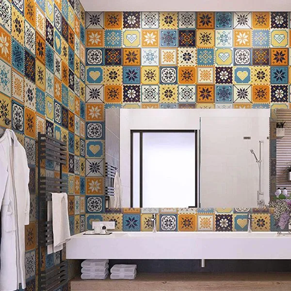 Actueel Peel and Stick Wall Tile Mosaic Tile Peel and Stick Tile Yellow