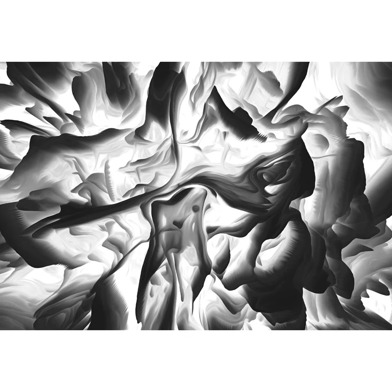 Black Explosion Effect Mural Decal Abstract Actueel Moisture Resistant Wall Decor Black