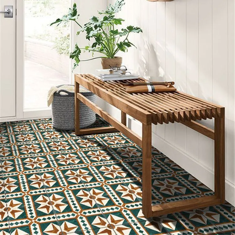 Green Oud Pattern Wall Tiles Natural Stone Rectangular Tiles