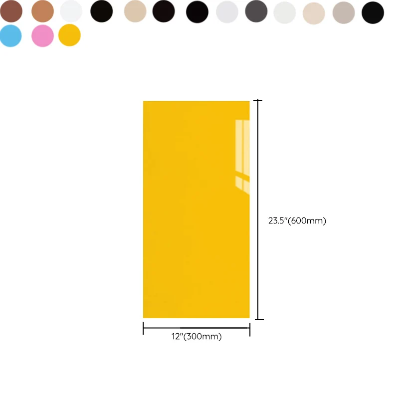 Single Tile Peel and Stick Tile Poly Peel and Stick Tile Rectangular Shape met UV-Bescherming Blue