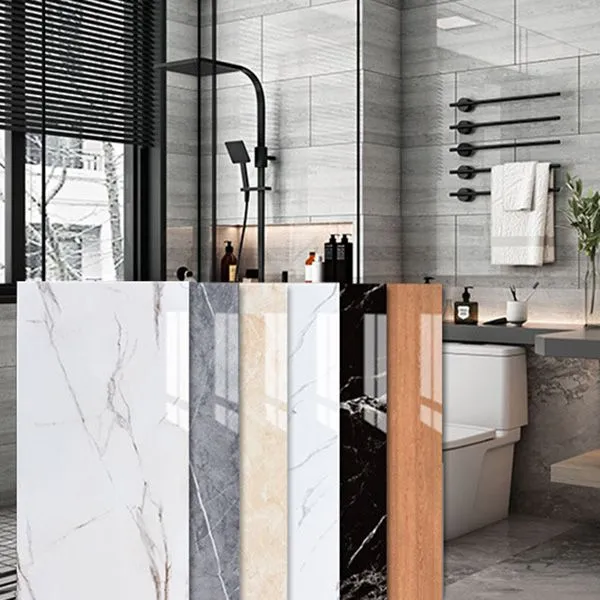 Single Tile Peel and Stick Tile Poly Peel and Stick Tile Rectangular Shape met UV-Bescherming Blue