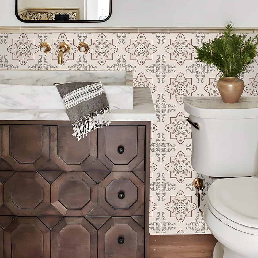 VINYL Peel & Stick Field Tile Square Field Tile Peel & Stick Field Tile