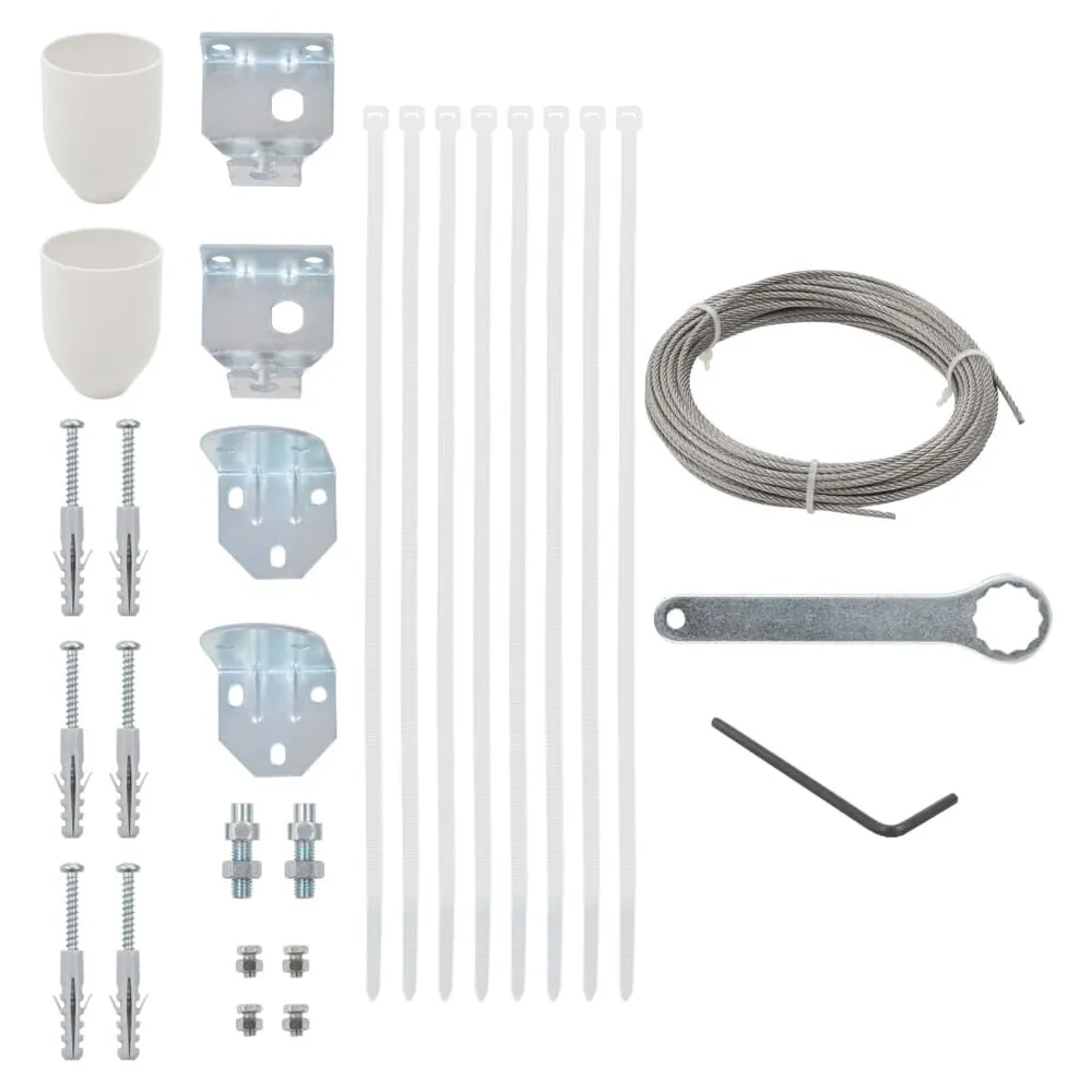 Windwerend Balkonscherm accessoireset 29-delig