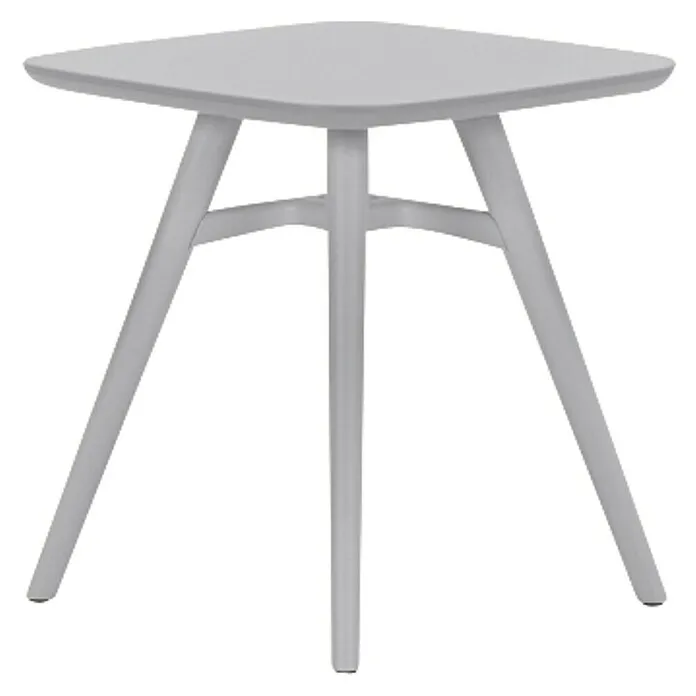 Tuintafel Mio - l x b x h: 71 x 71 x 74 cm, Helder grijs met UV-bescherming