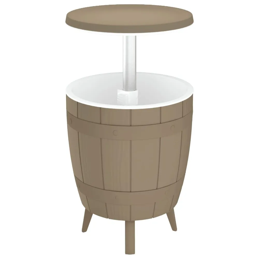 Premium RVS IJskoeltafel 3--1 polypropeen lichtbruin