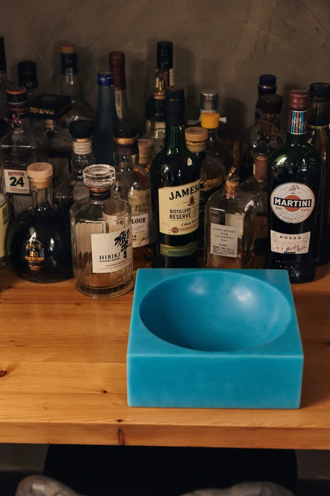 HKliving Pop Cube Schaal Large - Blue