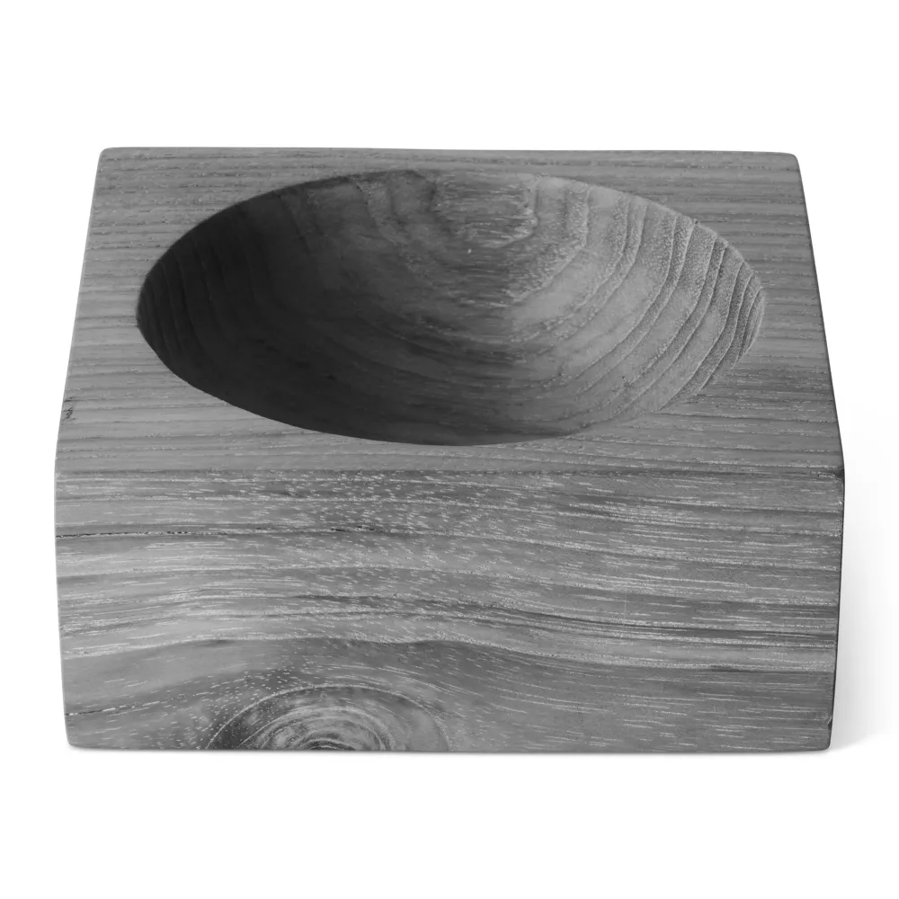 HKliving Teak Cube Schaal - Small
