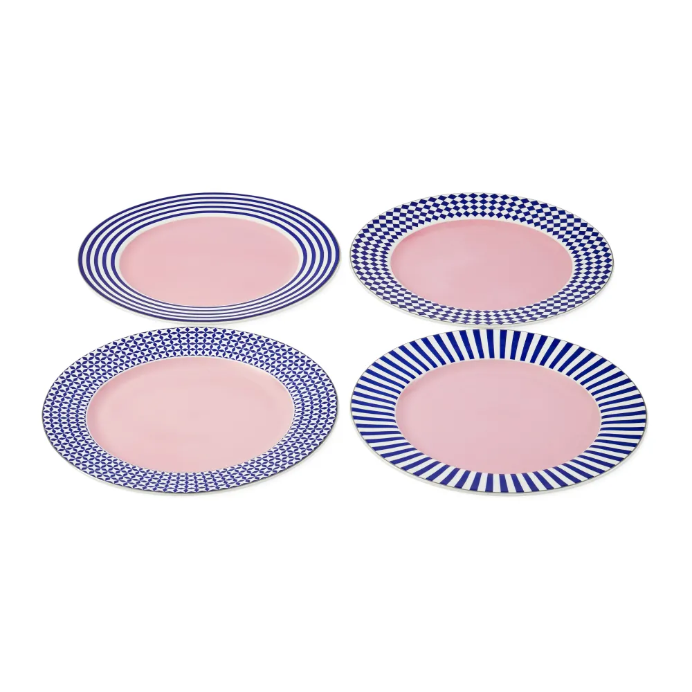 POLSPOTTEN Aunty Dinerborden - Set van 4 - Ø 27 cm