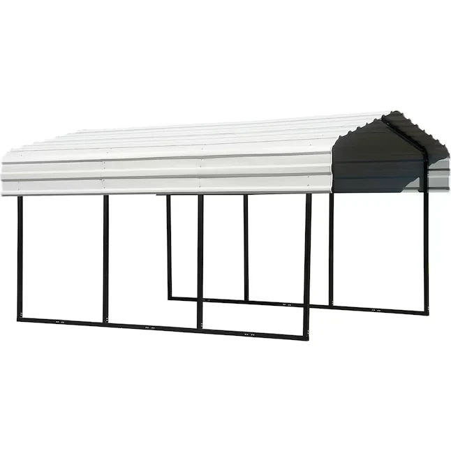 Arrow 10-ft W x 15-ft L x 7-ft H Eggshell Metalen Carport | Snel Thuisbezorgd